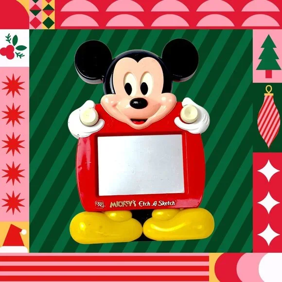 Vintage 1991 Mickey's Etch a Sketch Ohio Art CIB Disney Unboxed - Picture 1 of 16